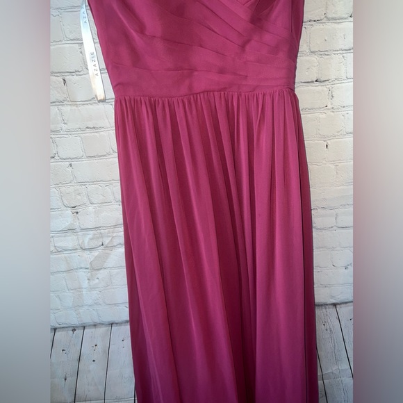 azazie Dark Purple / Pink long polyester formal dress size L - Picture 7 of 15